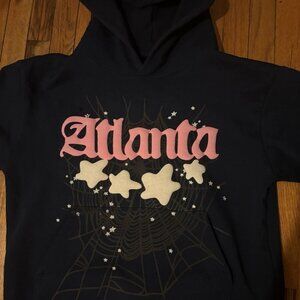 Sp5der Navy Blue Atlanta Hoodie Size Small Men Brand New
